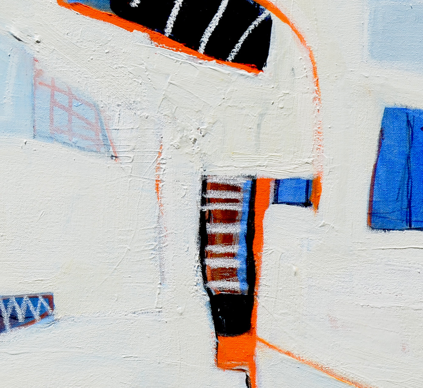 Abstract Art: Transits in Orange #1