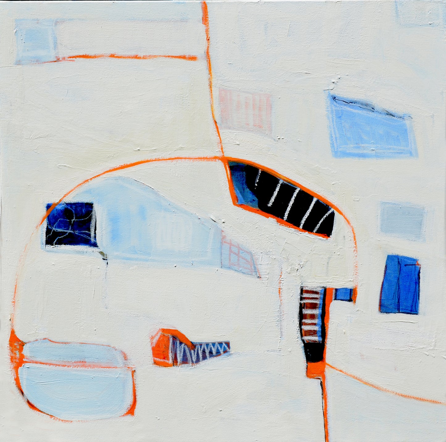 Abstract Art: Transits in Orange #1
